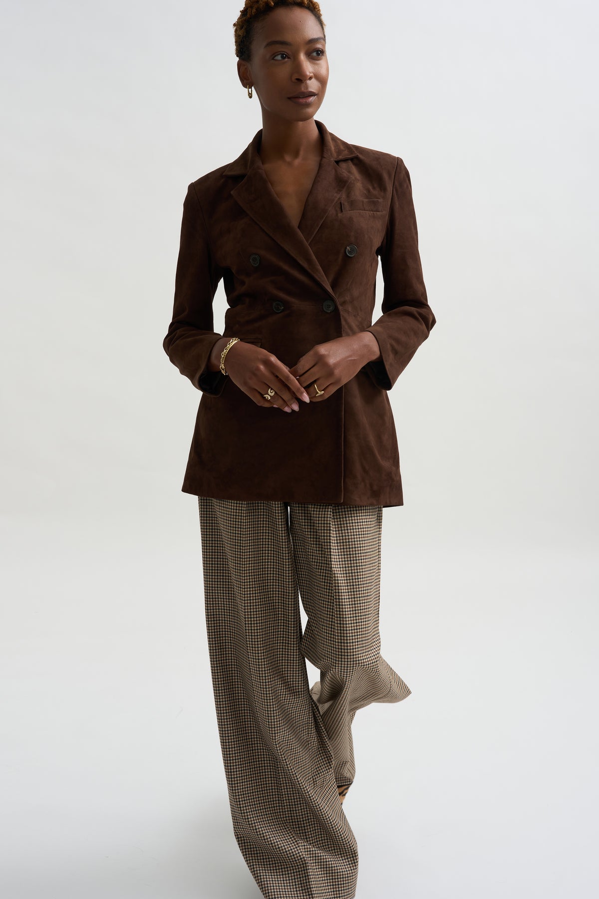 Safia - Lamb Suede, Mud Brown