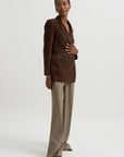 Safia - Lamb Suede, Mud Brown
