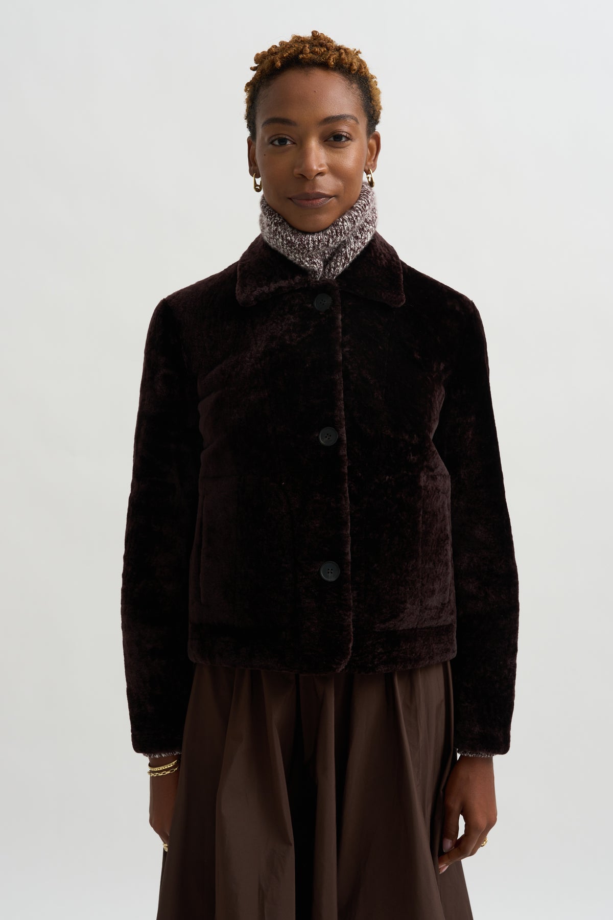 Emy - Merino Velvet, Coffee Bean