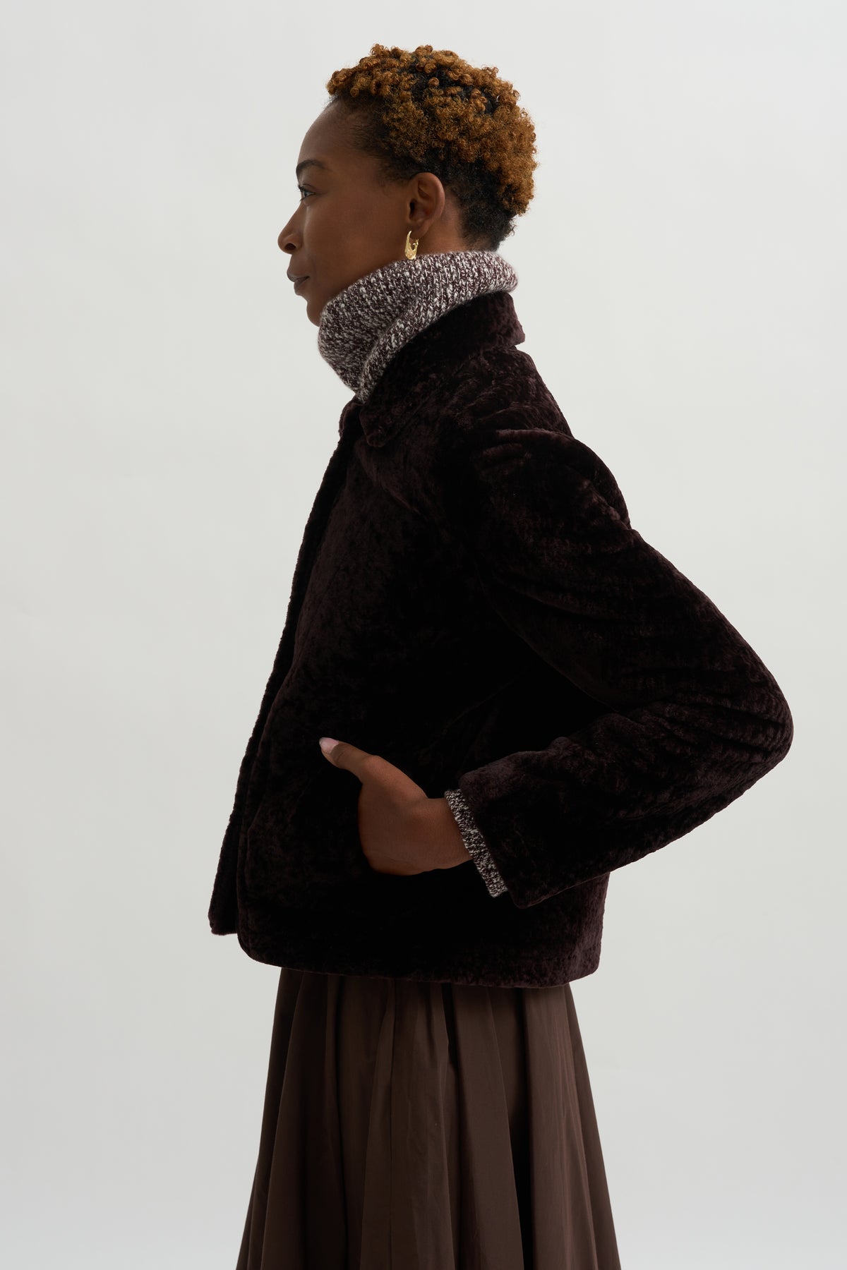 Emy - Merino Velvet, Coffee Bean