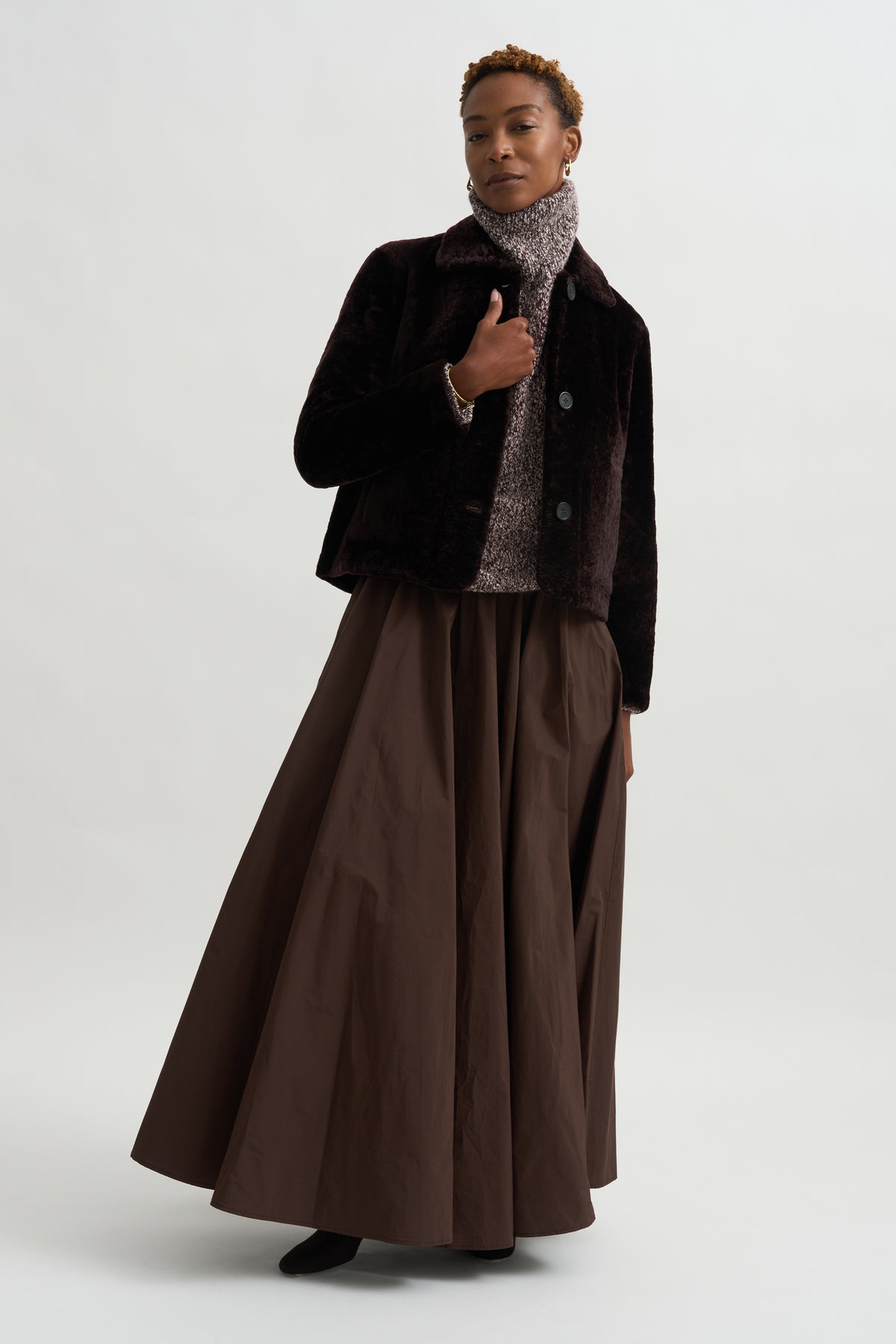 Emy - Merino Velvet, Coffee Bean
