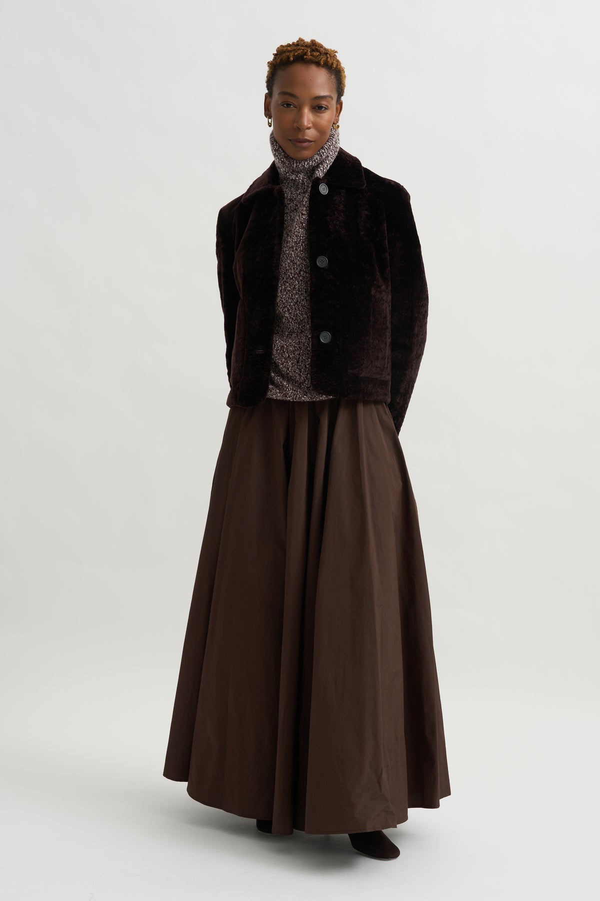 Emy - Merino Velvet, Coffee Bean