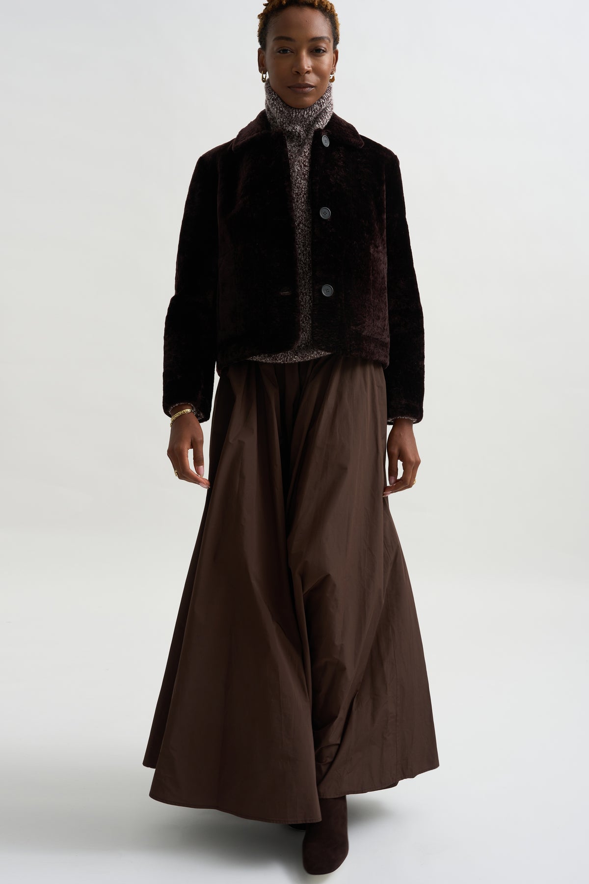 Emy - Merino Velvet, Coffee Bean