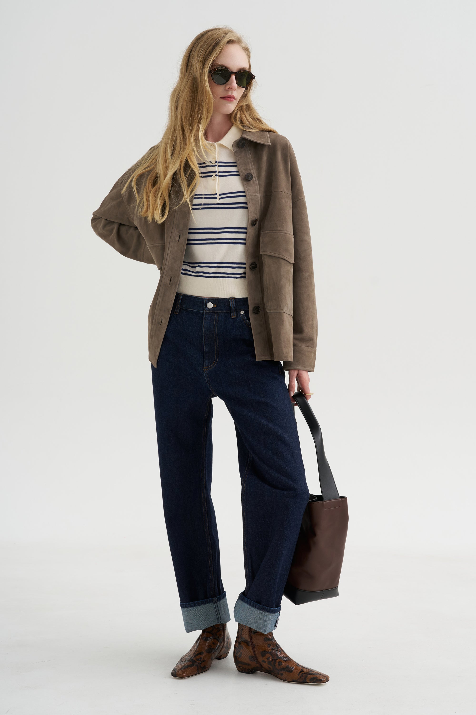 Kaylee - Lamb Suede, Soil