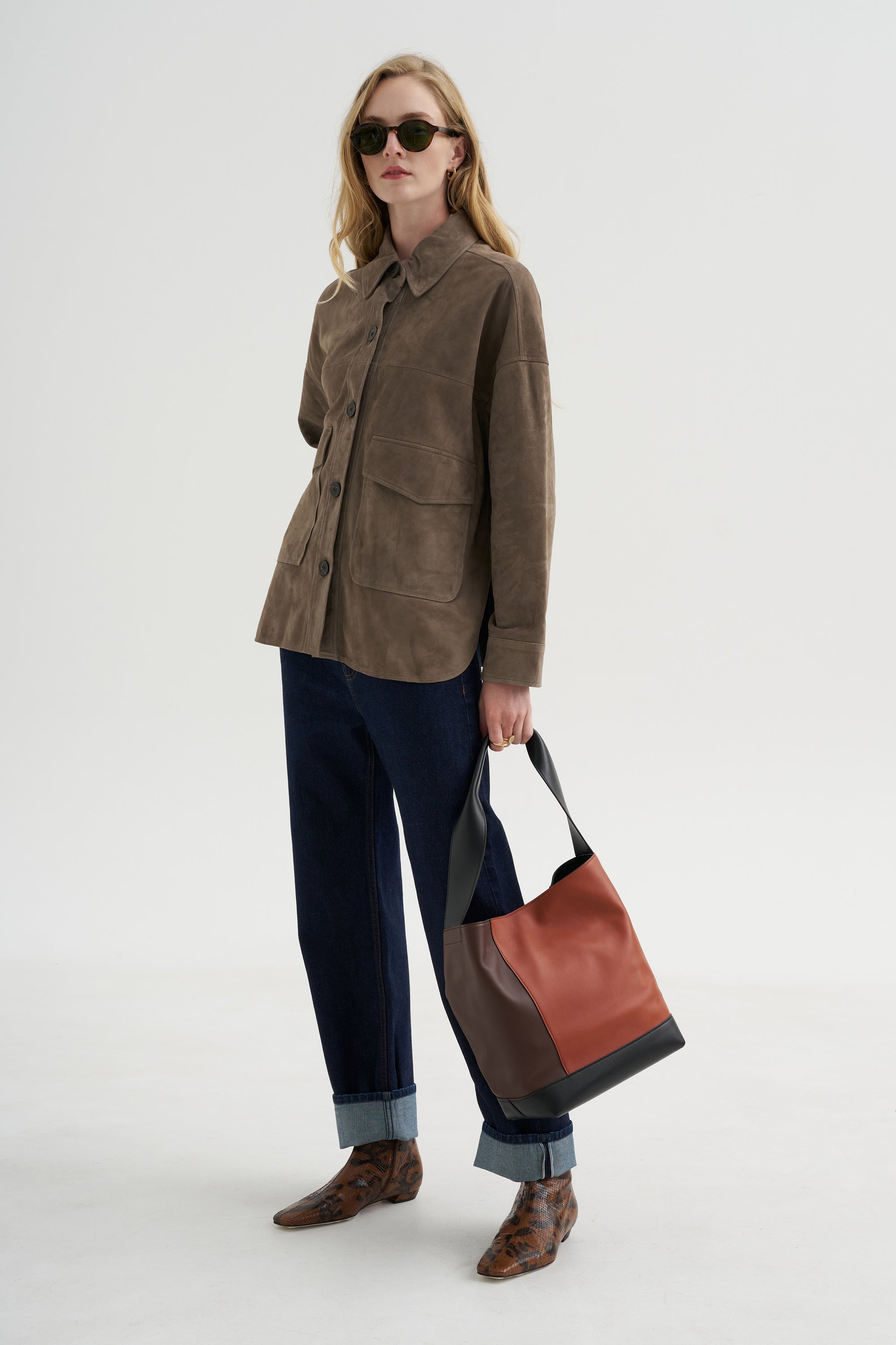 Kaylee - Lamb Suede, Soil