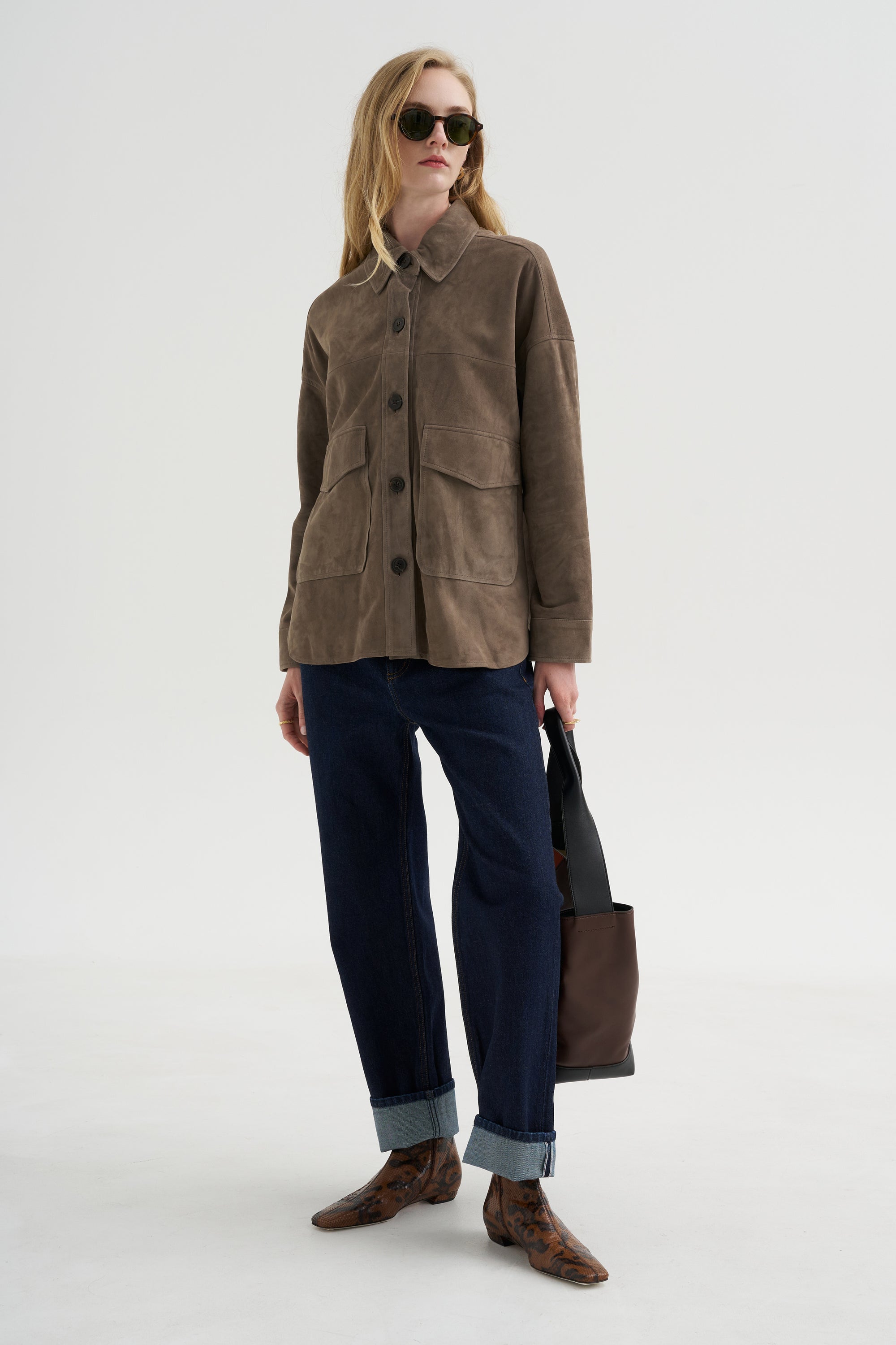 Kaylee - Lamb Suede, Soil
