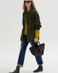 Maeve - Lamb Suede, Dark Green
