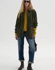 Maeve - Lamb Suede, Dark Green