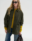 Maeve - Lamb Suede, Dark Green
