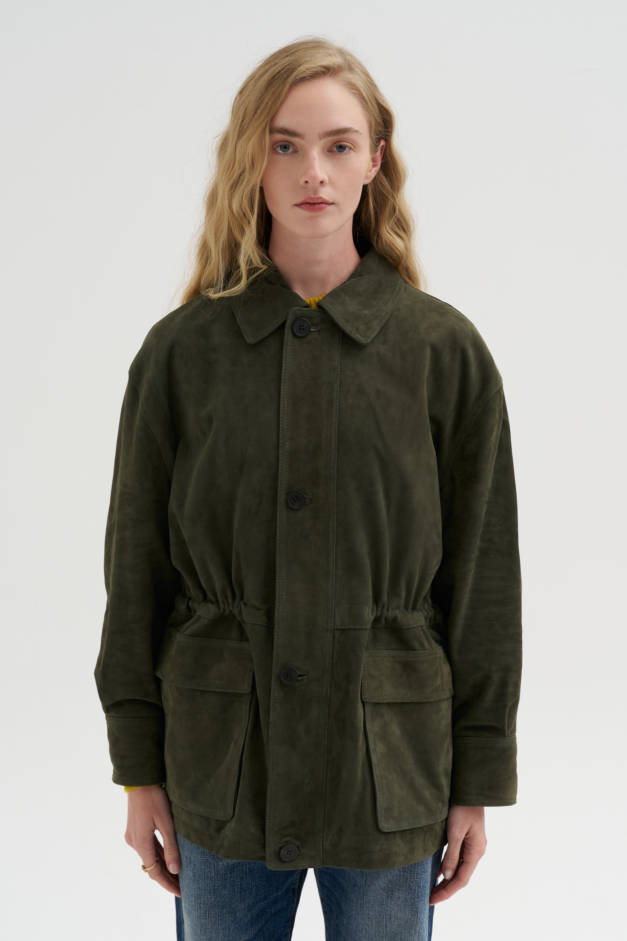 Maeve - Lamb Suede, Dark Green