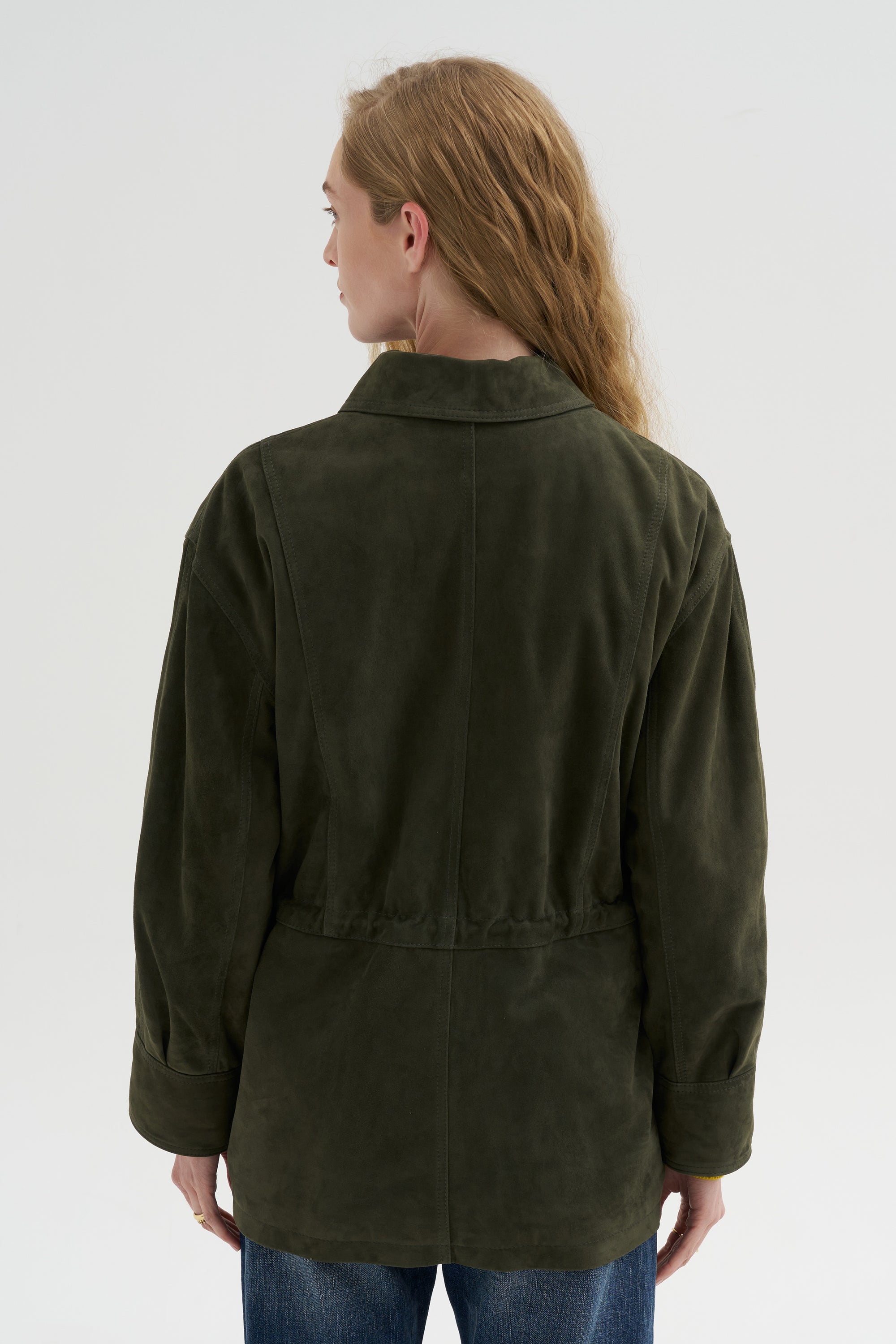 Maeve - Lamb Suede, Dark Green