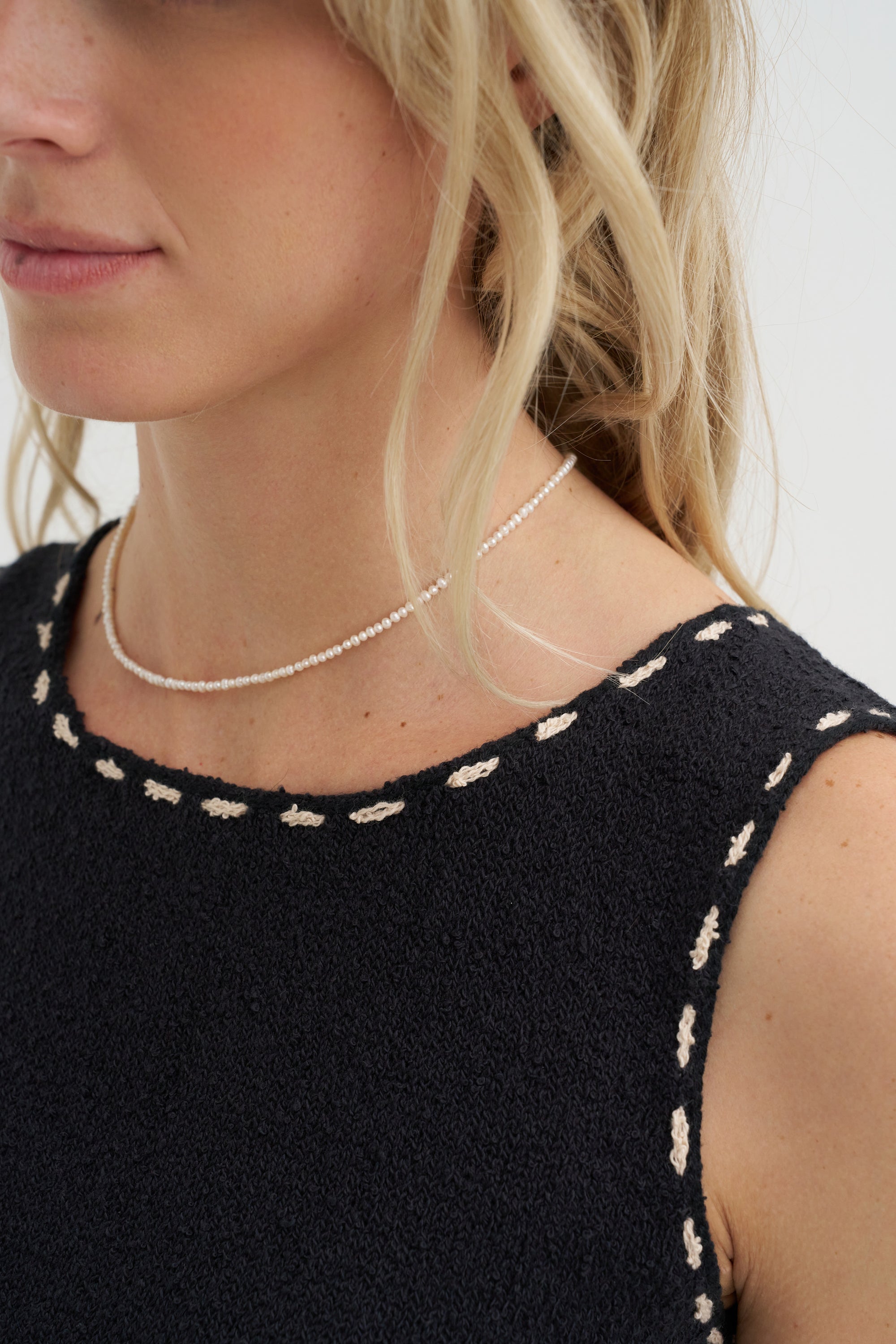 Romy Top, Black &amp; Tan