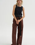 Romy Top, Black & Tan