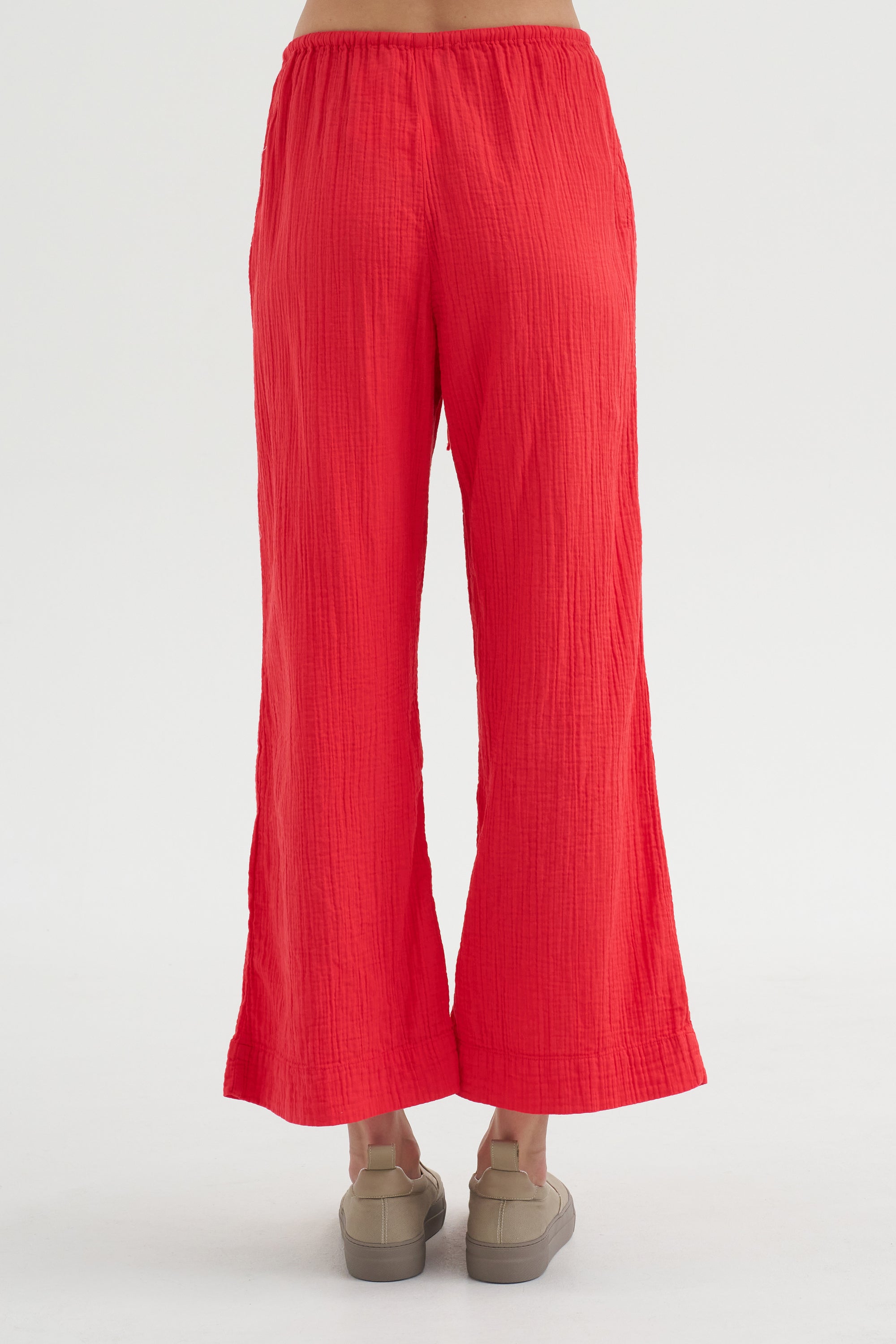 Drawstring Pant, Red