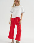 Drawstring Pant, Red