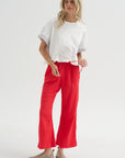 Drawstring Pant, Red