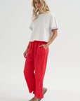Drawstring Pant, Red
