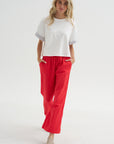 Drawstring Pant, Red