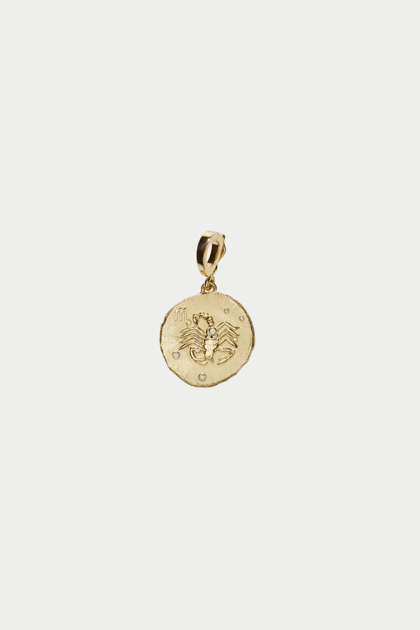 Of The Stars Scorpio Small Coin Charm, Yellow Gold