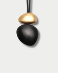 Akita Pendant, Black & Gold