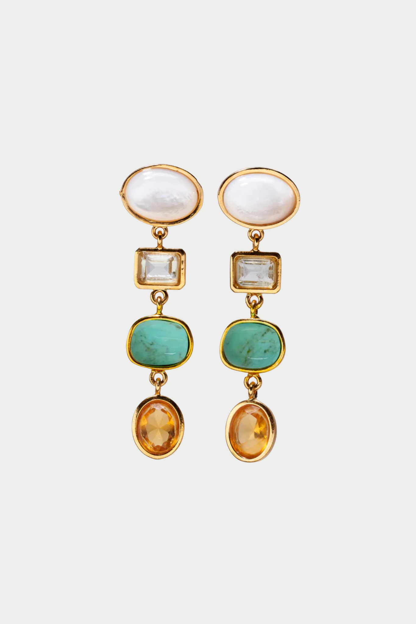 Lizzie Fortunato Jewels - Aurora Earrings, Yellow Gold