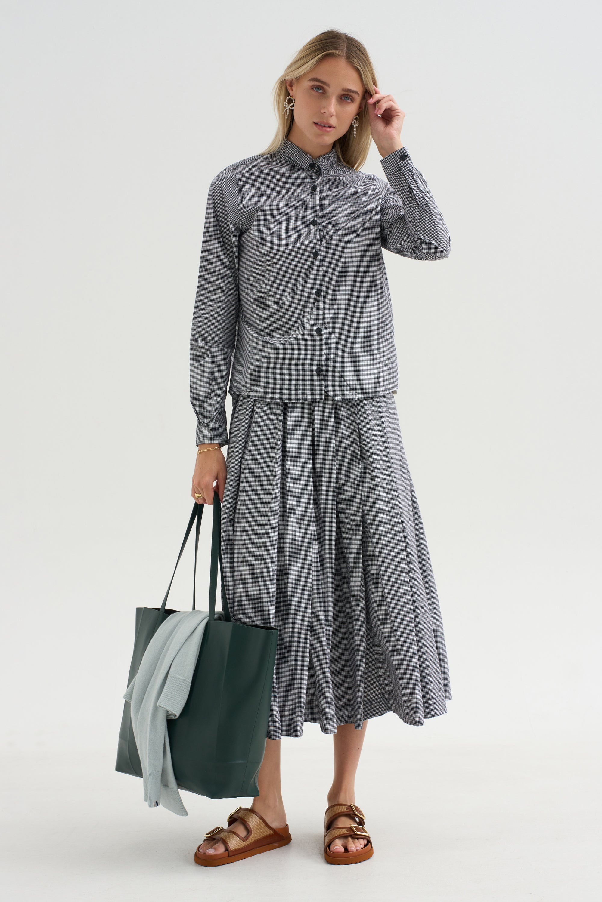 Matilde Skirt, Micro Check