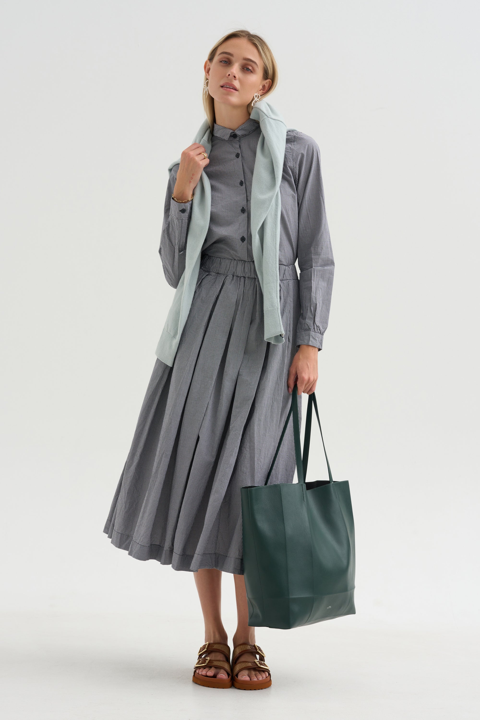 Matilde Skirt, Micro Check