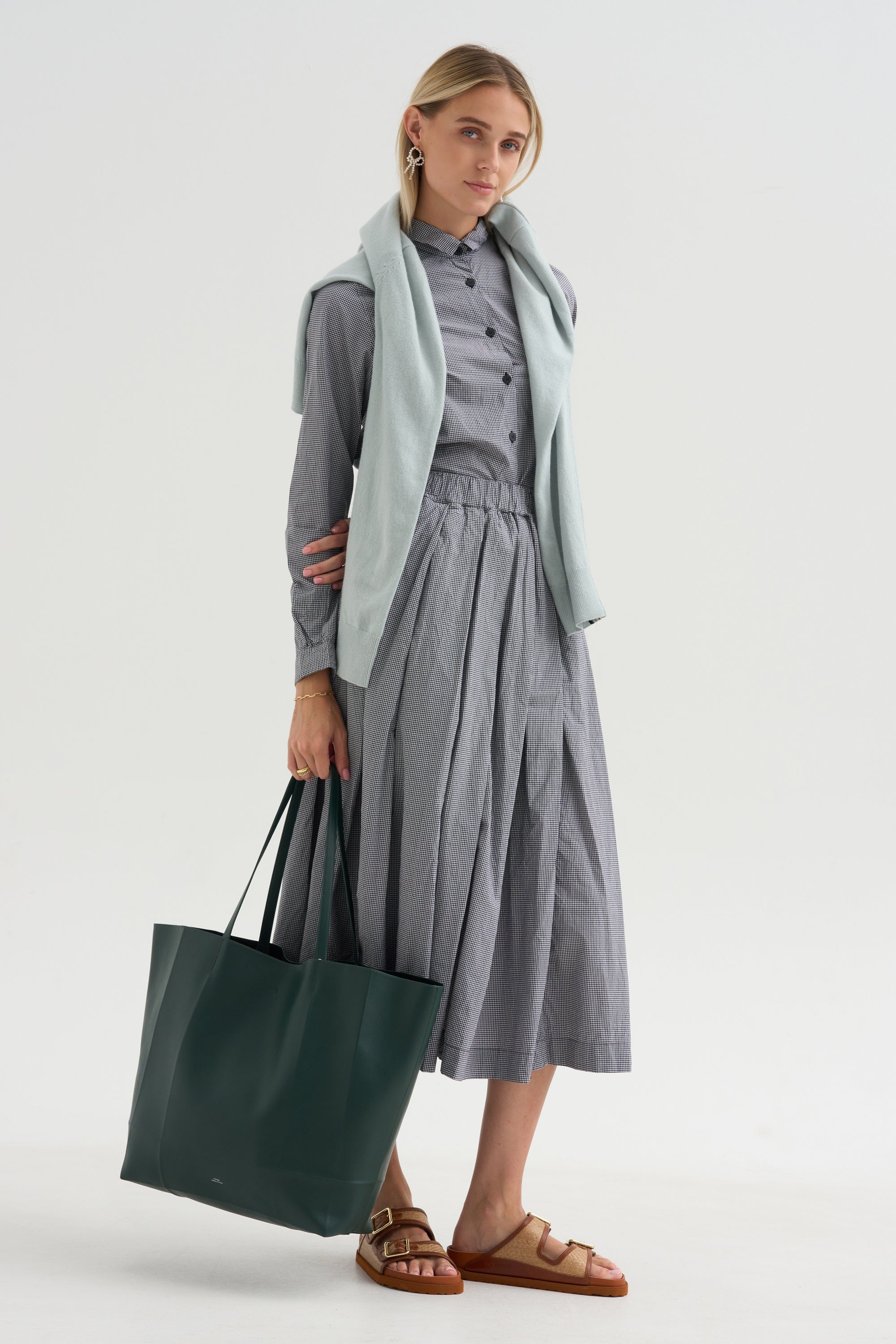 Matilde Skirt, Micro Check