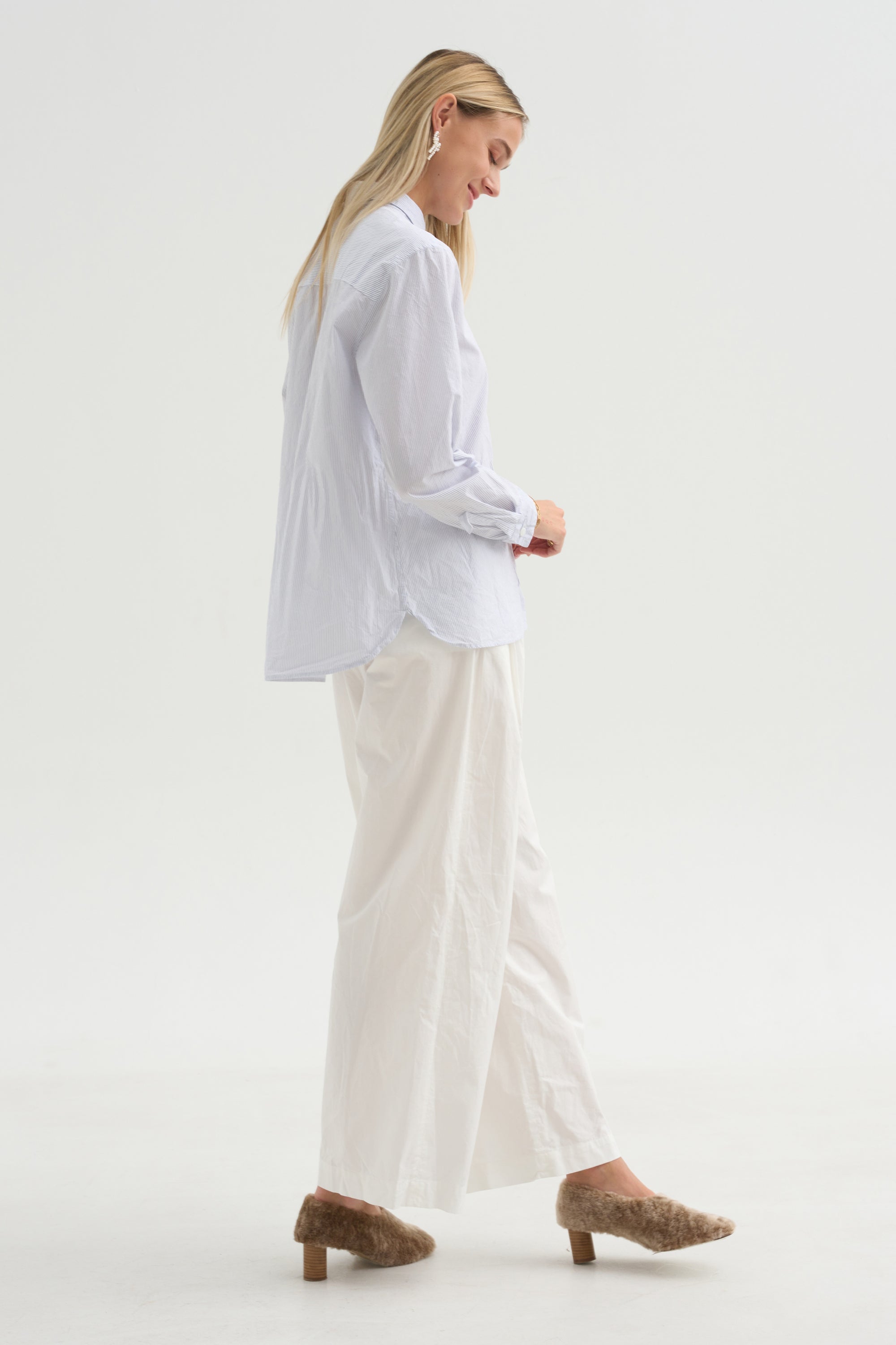 Loose Tyrol Shirt, Multi Stripe
