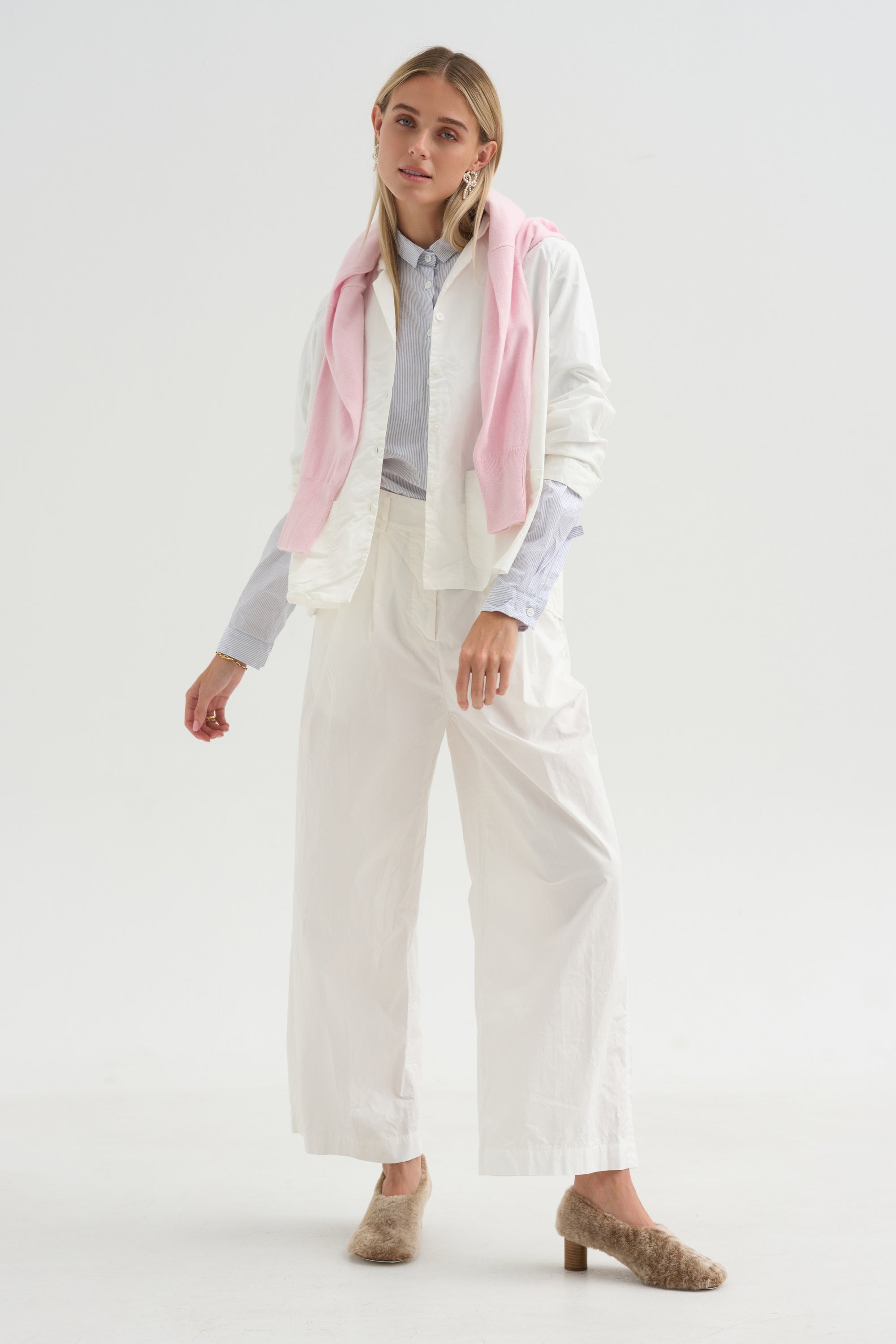 Loose Tyrol Shirt, Multi Stripe