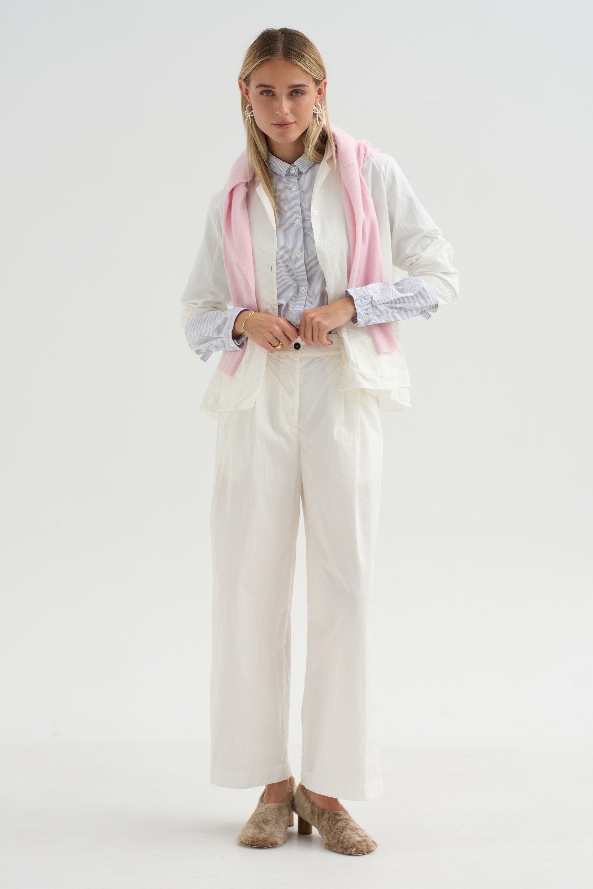 Loose Tyrol Shirt, Multi Stripe