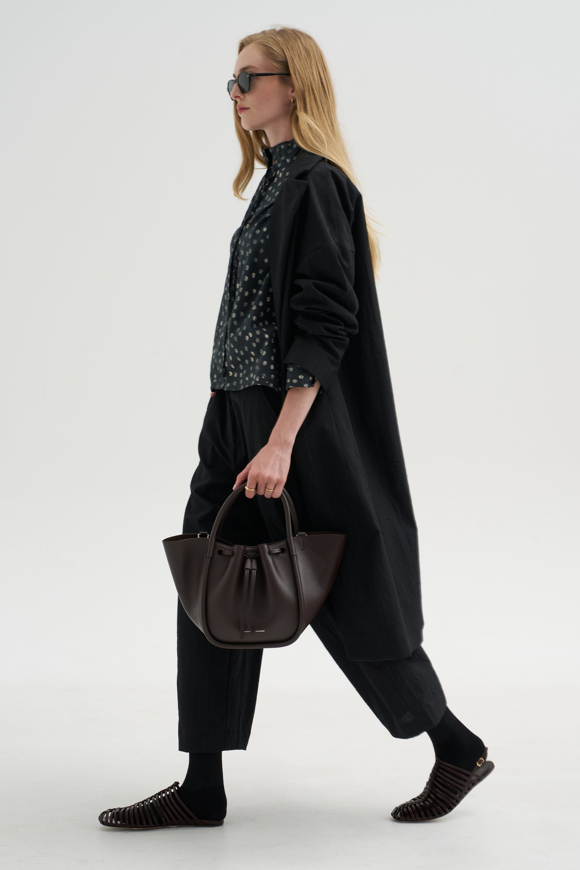 Millie Coat, Black Stripe