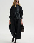 Millie Coat, Black Stripe