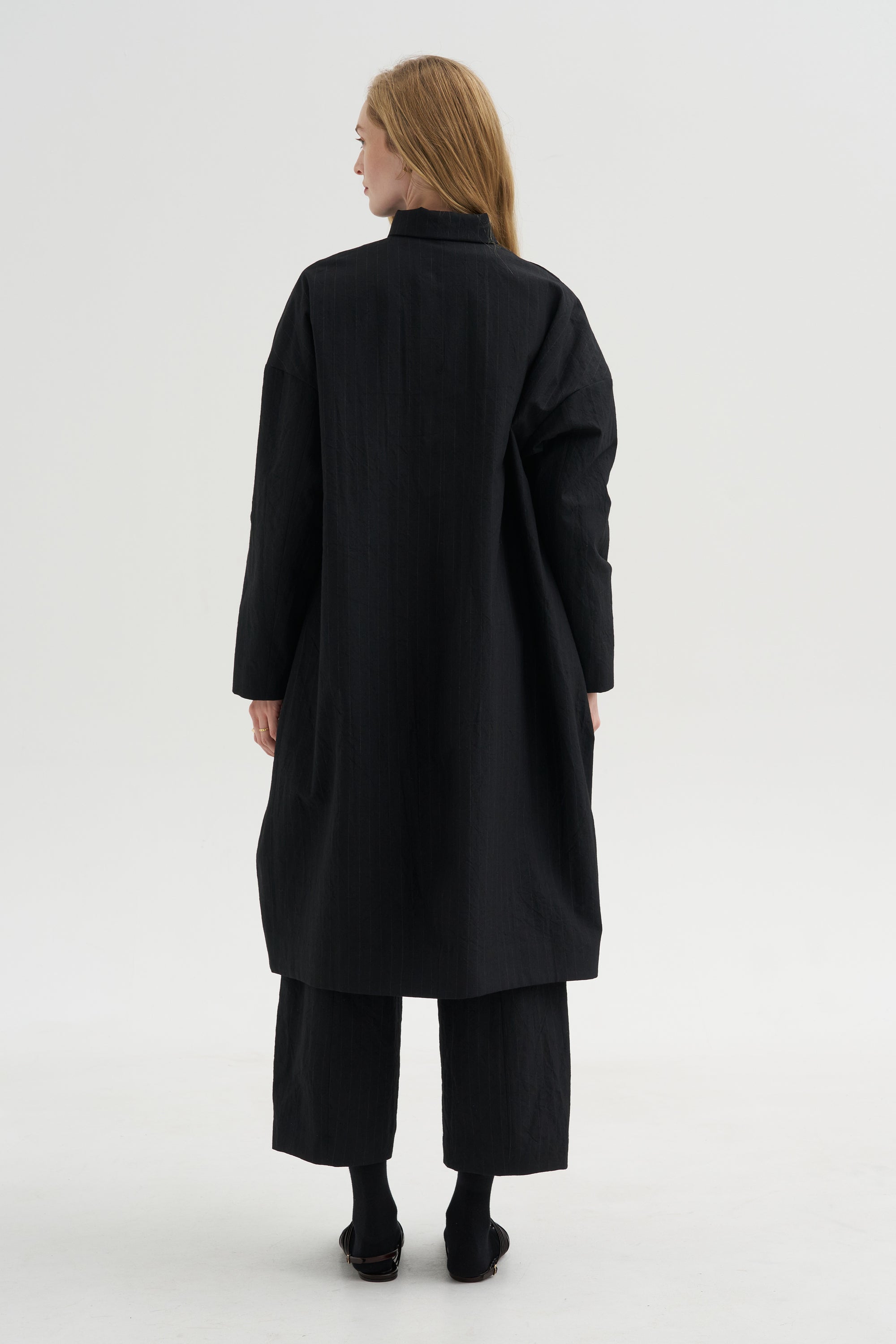 Millie Coat, Black Stripe