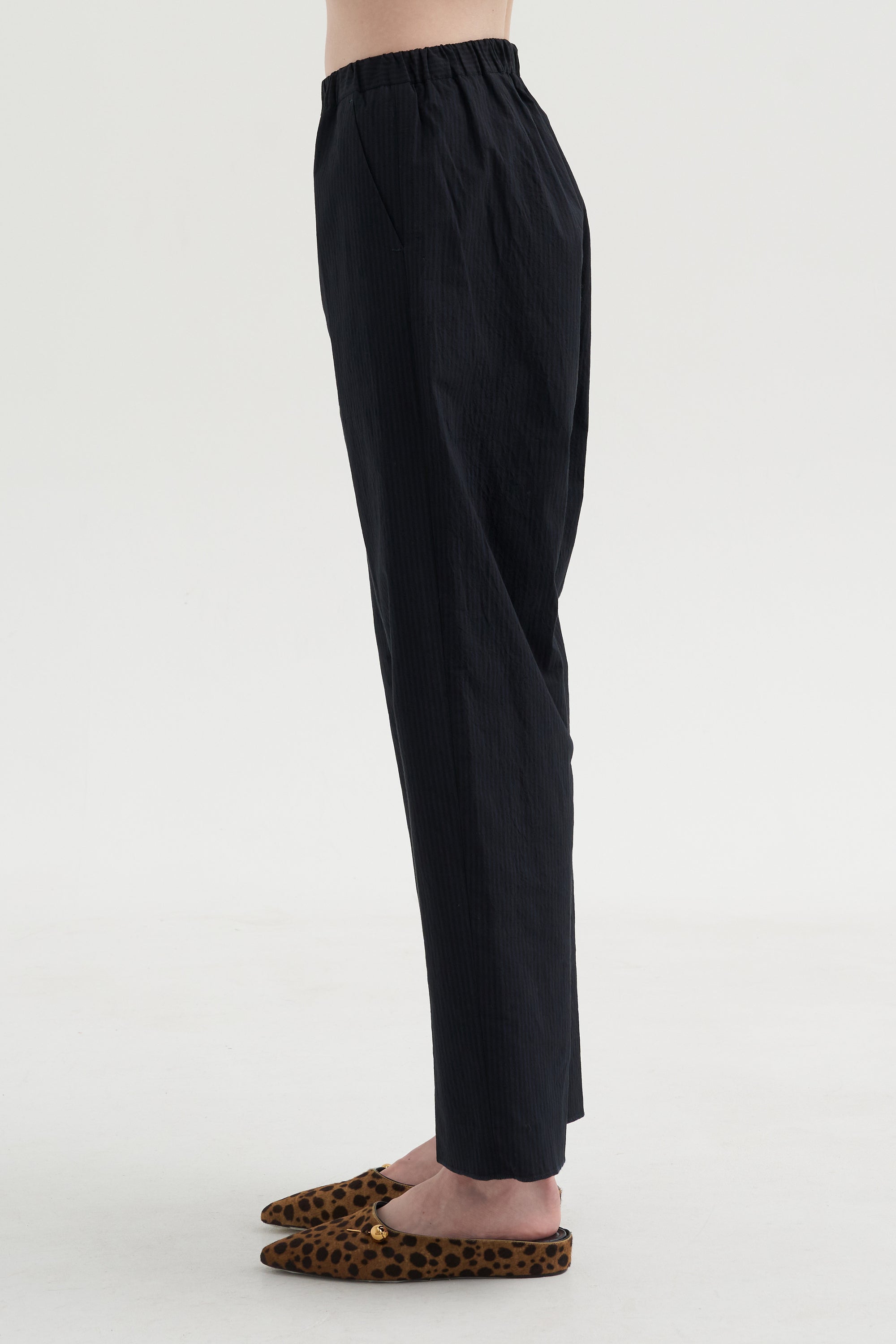 Silvy Pants, Black &amp; Navy Stripe