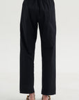Silvy Pants, Black & Navy Stripe