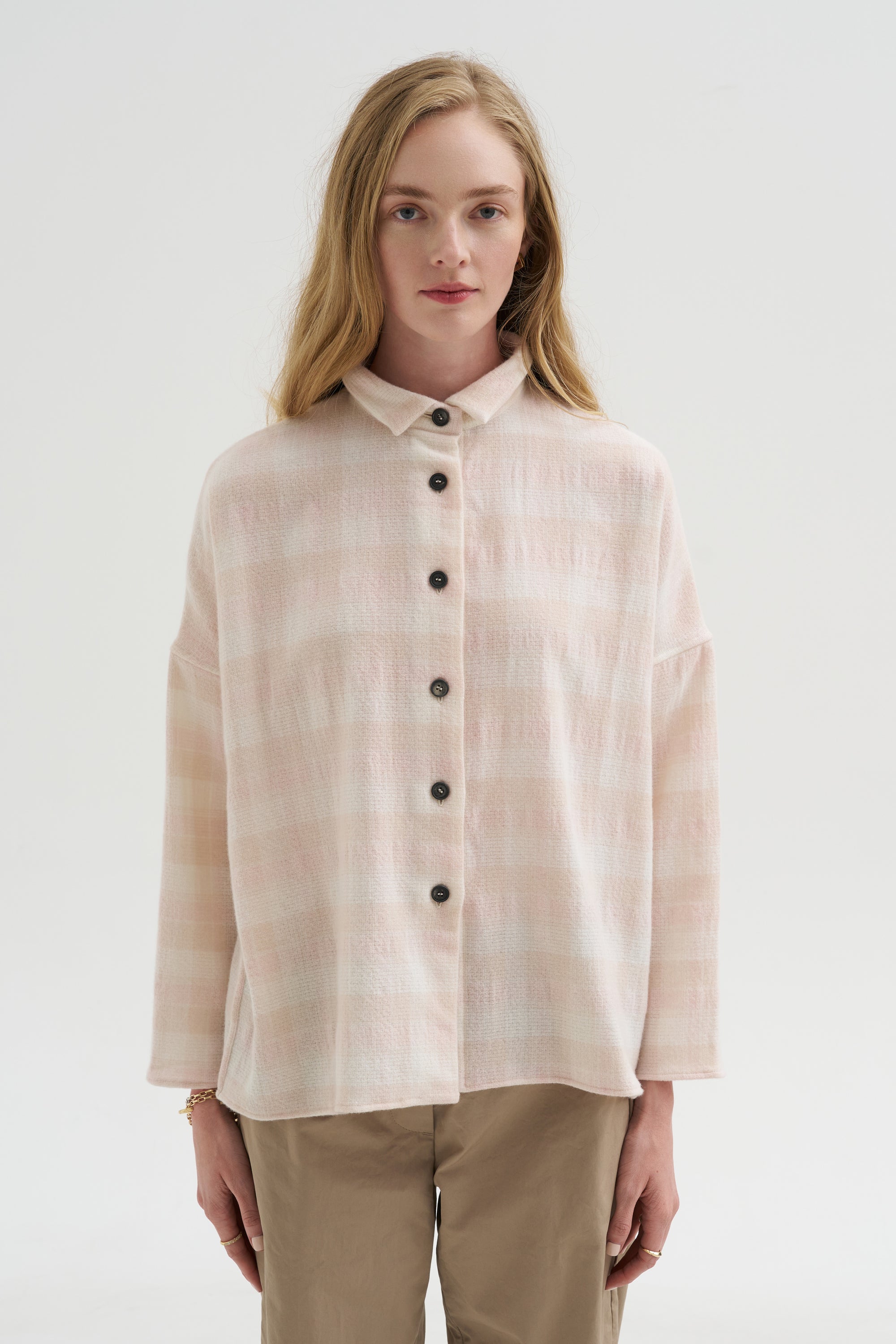 Tina Shirt, Pink Check