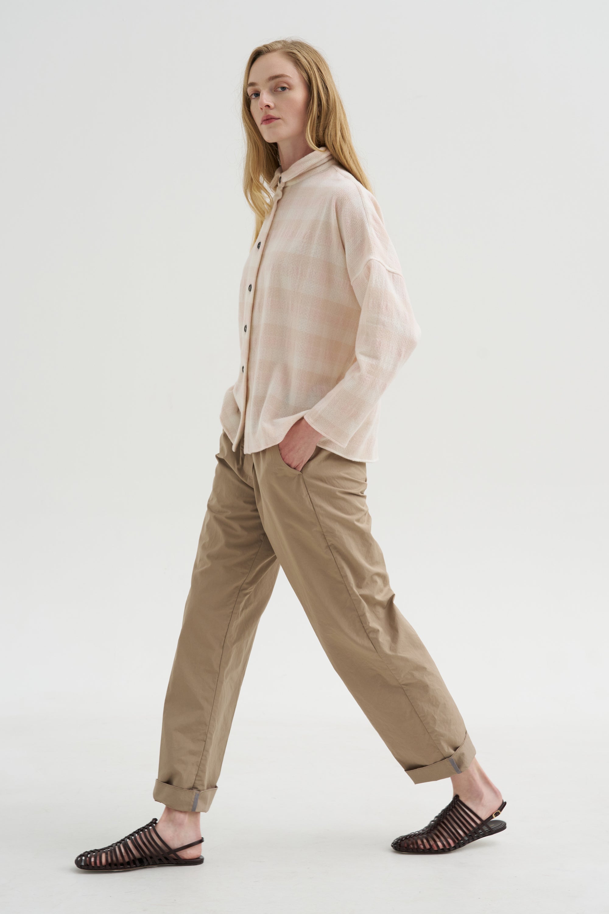 Tina Shirt, Pink Check