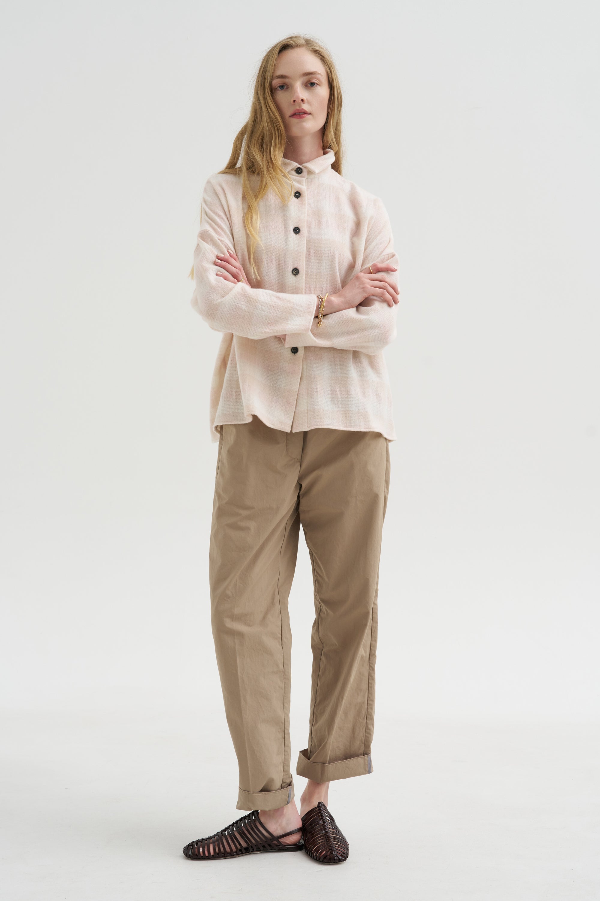 Tina Shirt, Pink Check