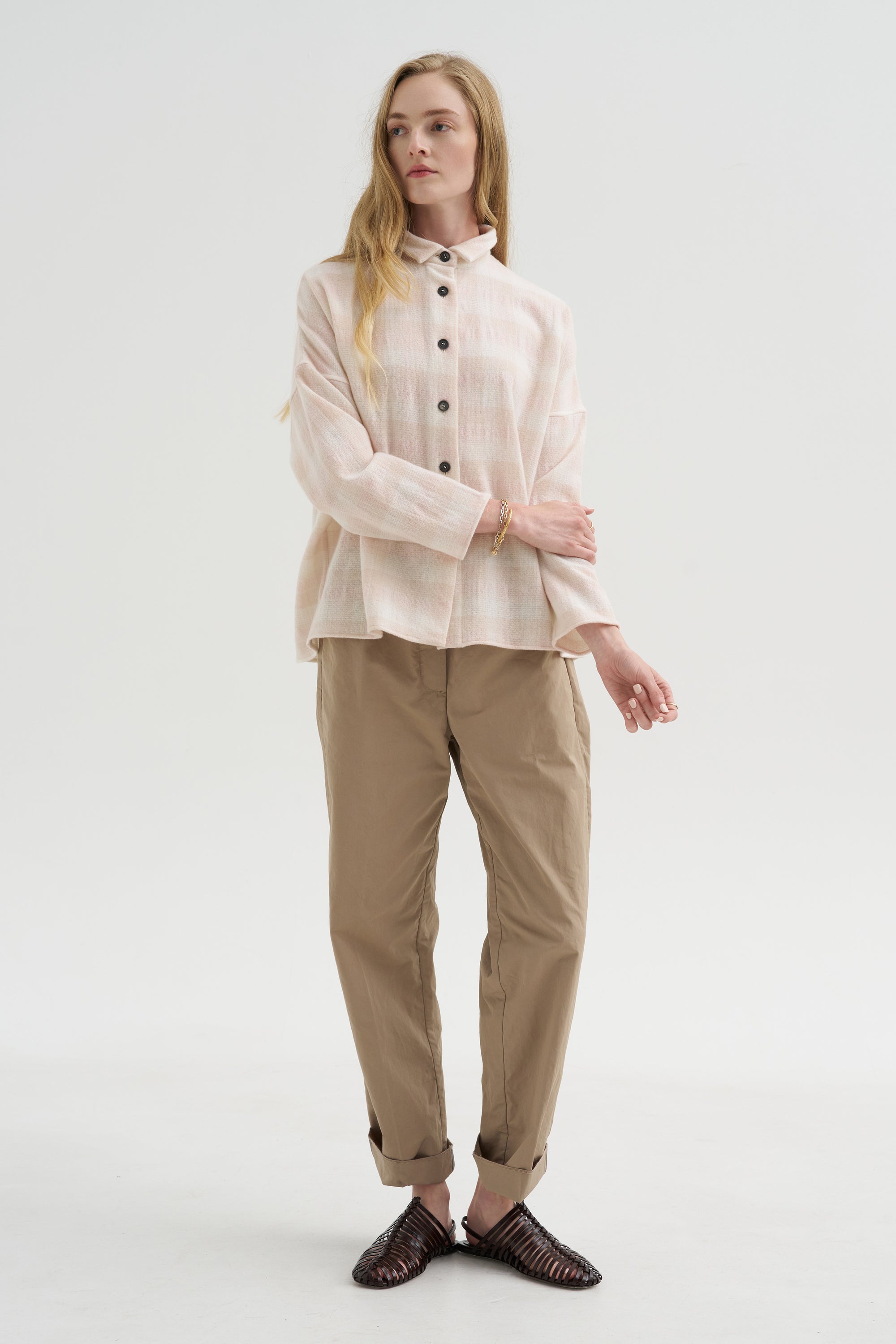 Tina Shirt, Pink Check