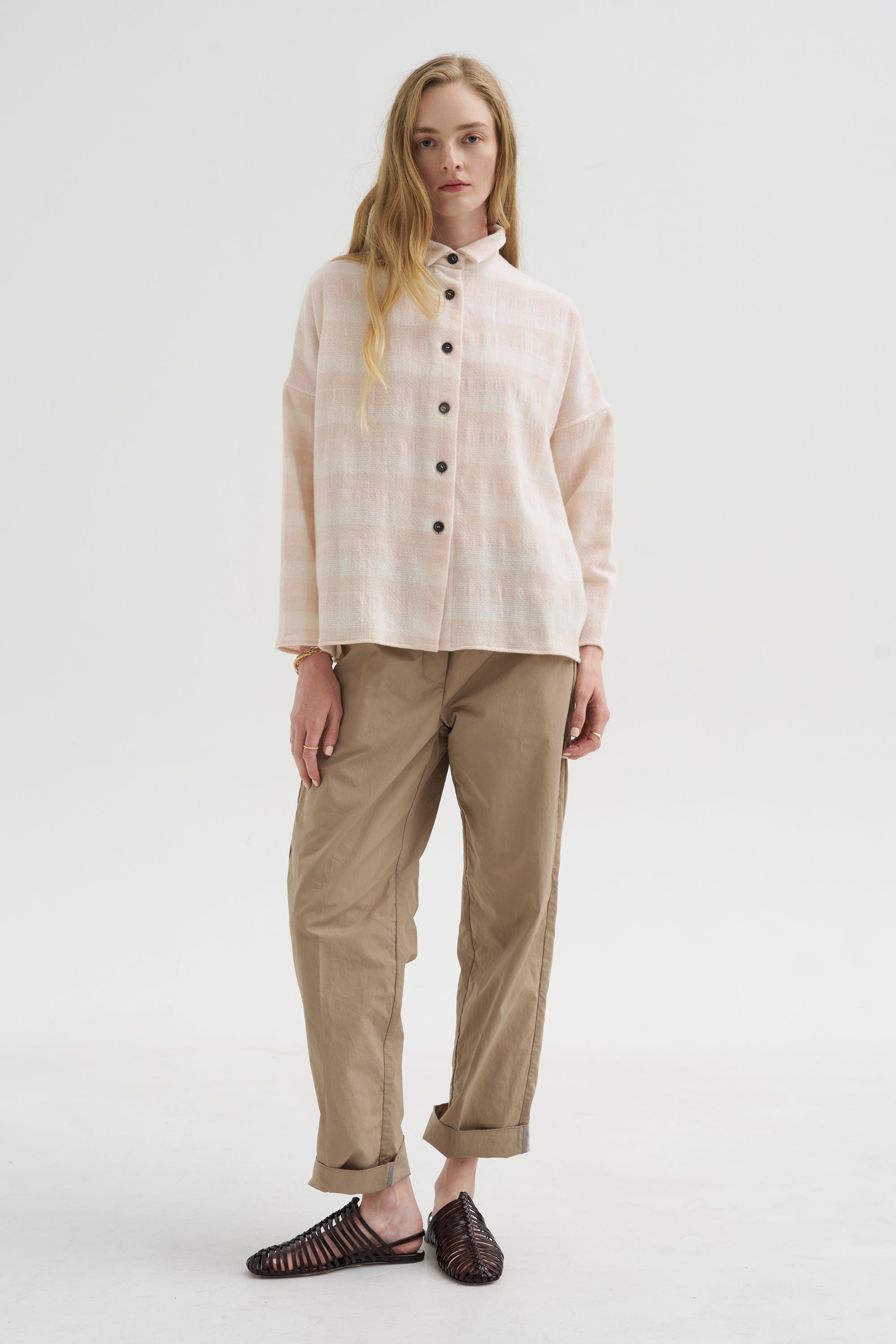 Tina Shirt, Pink Check