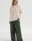 Loose Tyrol Shirt, Pink Stripe