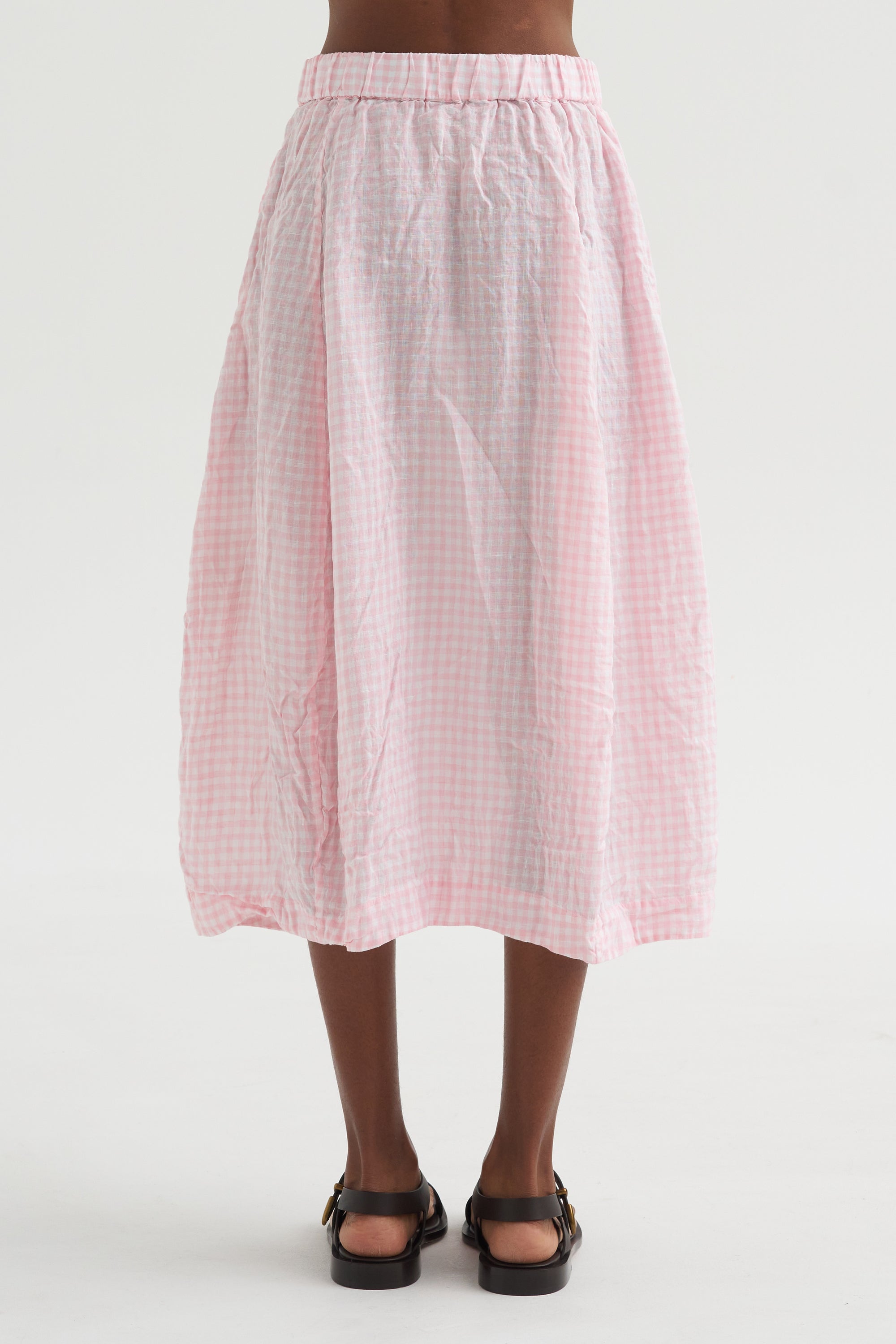 Carla Skirt, Pink Check