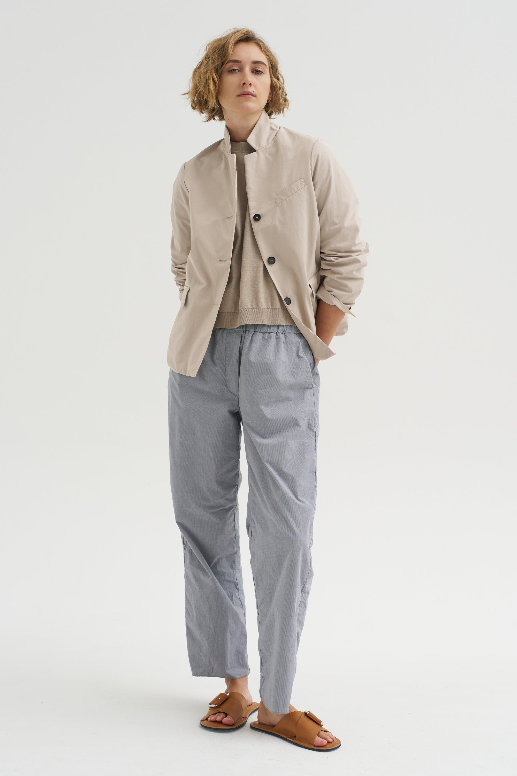 Silvy Pants, Charcoal Check