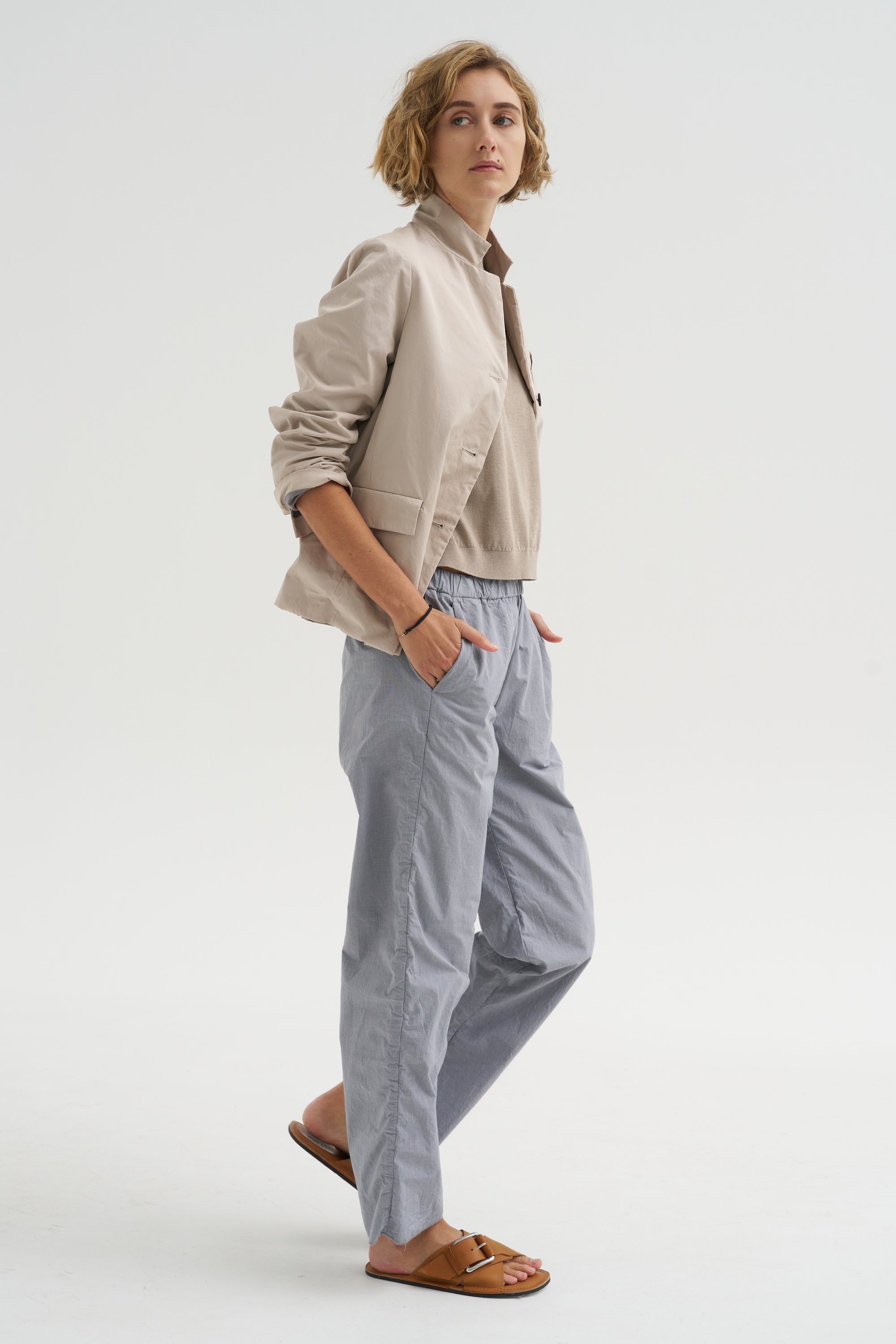Silvy Pants, Charcoal Check