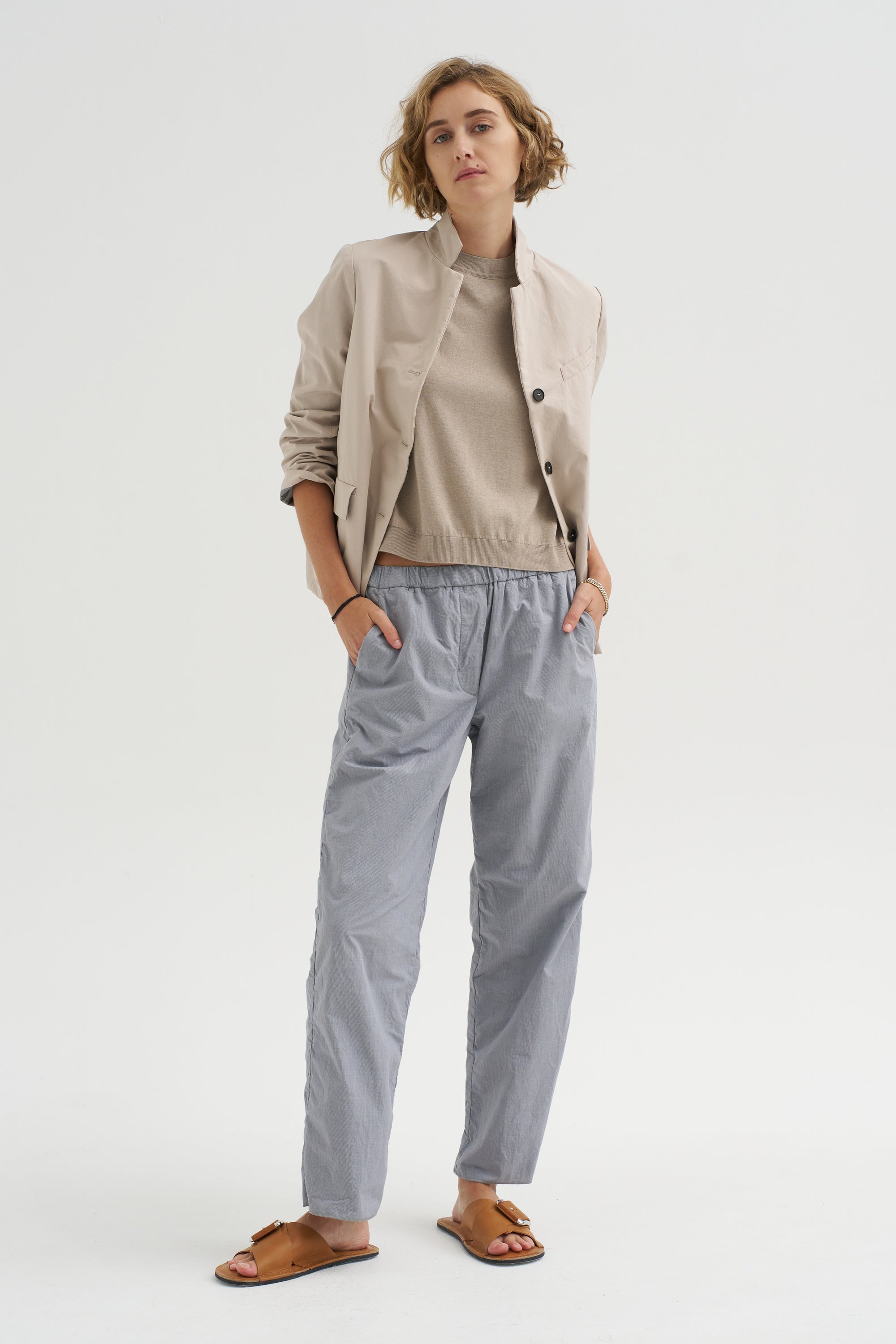 Silvy Pants, Charcoal Check