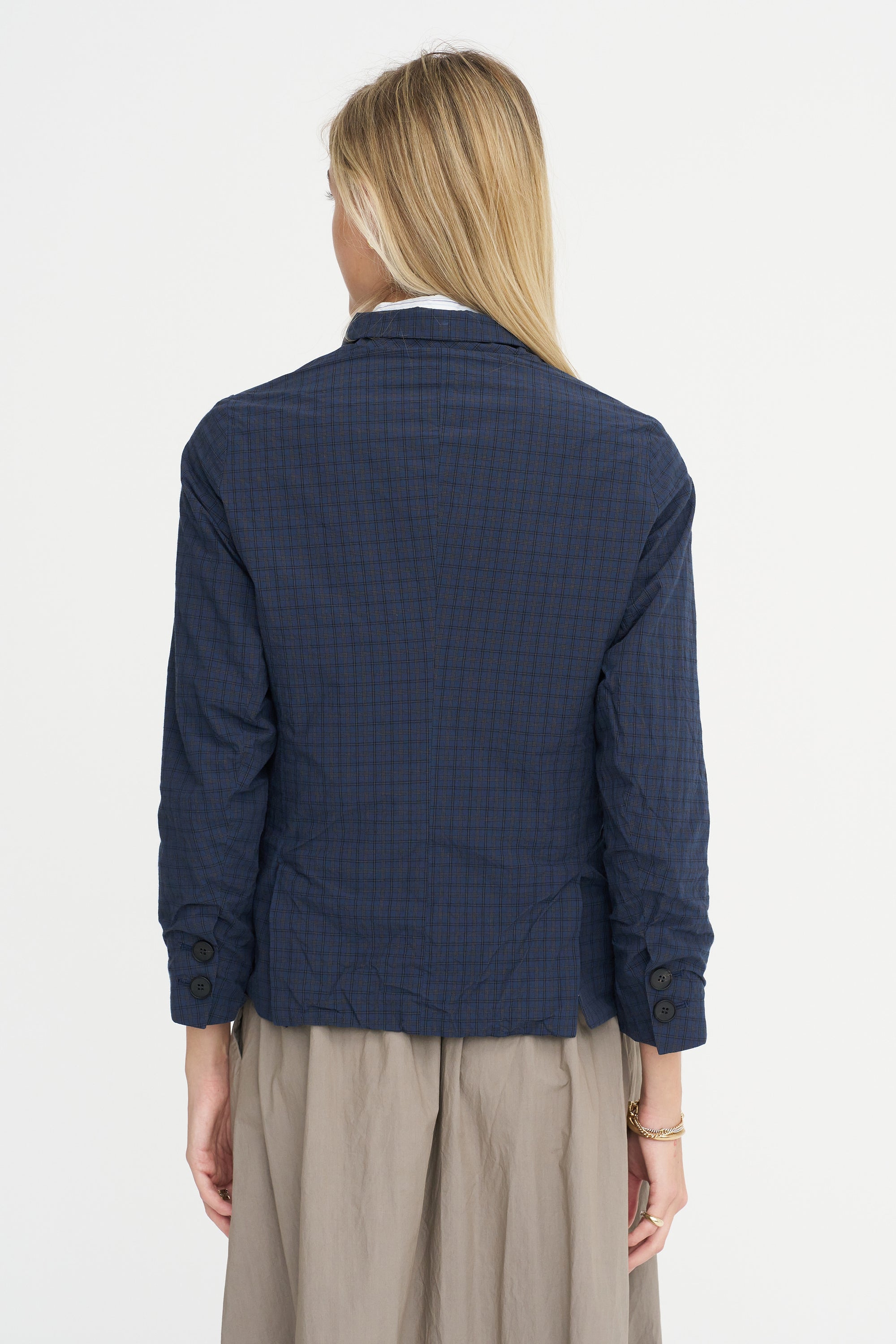 Giulia Jacket, Navy Check