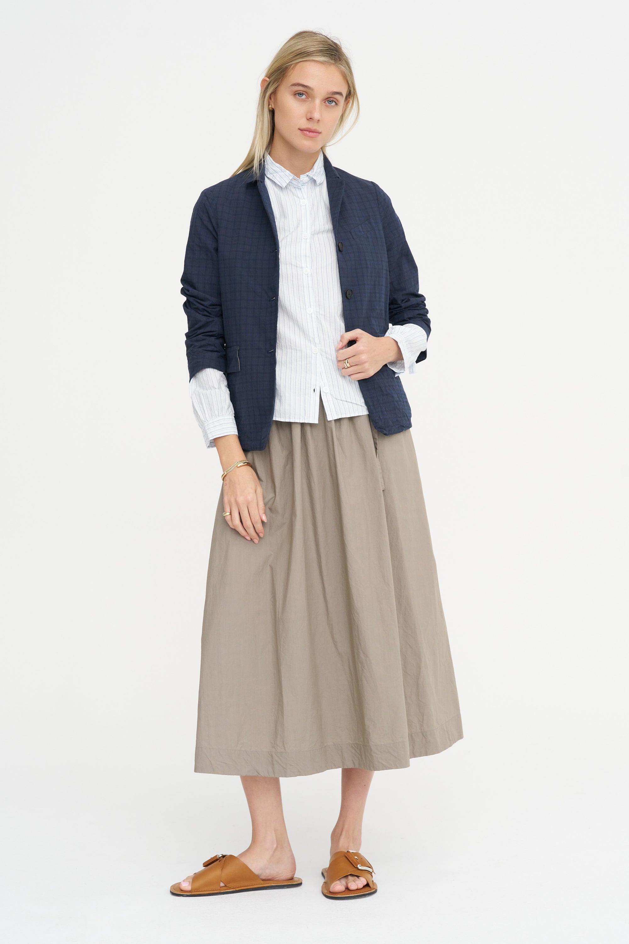 Giulia Jacket, Navy Check