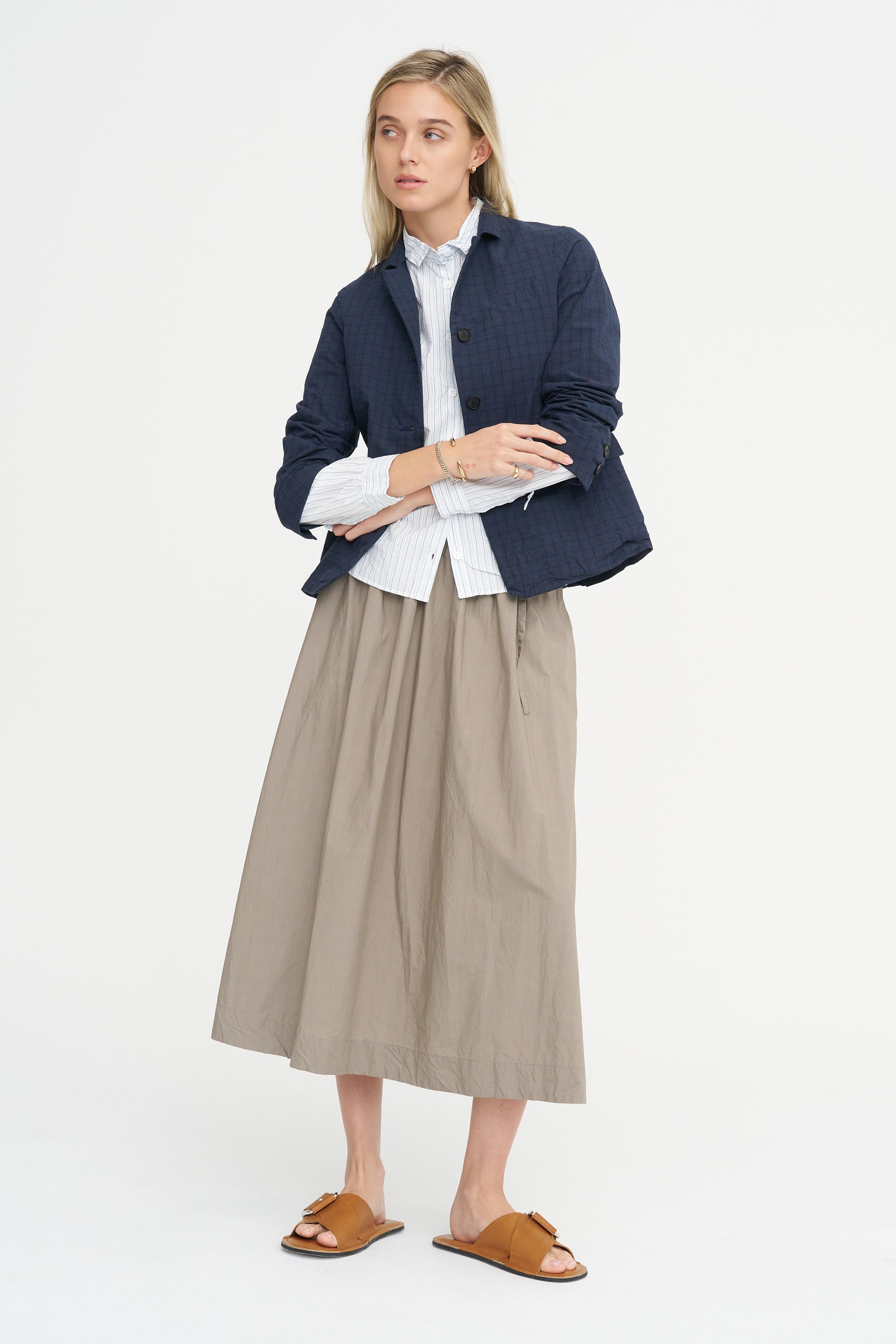 Giulia Jacket, Navy Check