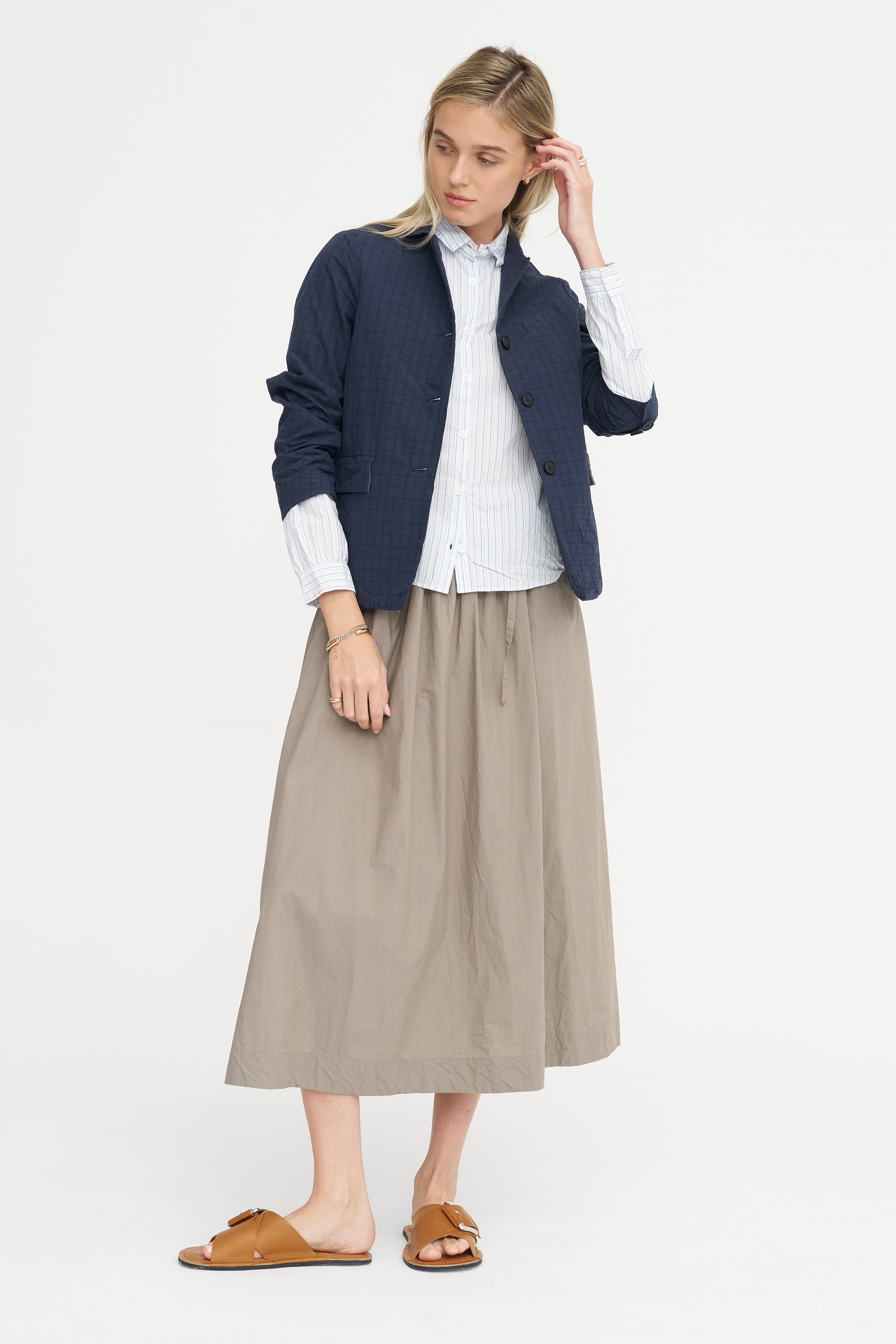 Giulia Jacket, Navy Check